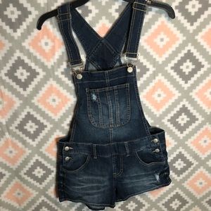 Denim Short Overalls